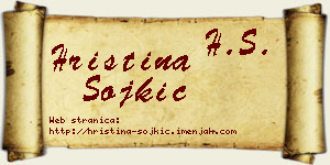 Hristina Sojkić vizit kartica